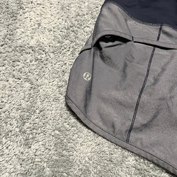Lululemon Speed Shorts Womens 6 Blue Running Athletic - Picture 2 of 7